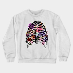 Floral Rib Cage Crewneck Sweatshirt